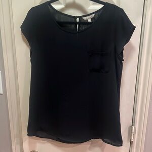 Banana Republic Blouse Black Size Medium